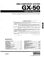 Yamaha GX-50 - Service Manual